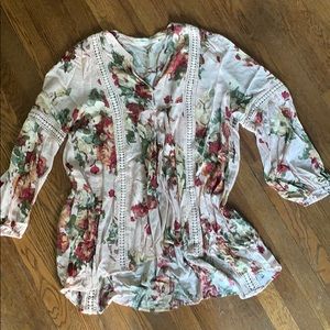 Blu Pepper Floral Tunic